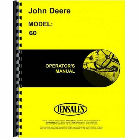 AFTERMARKET Fits John Deere 60 Tractor Orchard + Standard Low Seat Operator's Manual RAP81035